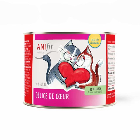 Délice de Coeur – Herzhafte Fleisch-Auswahl für Katzen